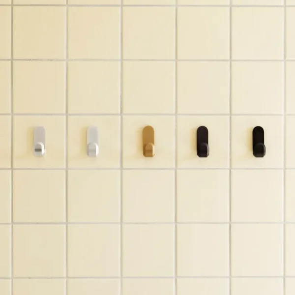 Normann Copenhagen Garderoben Und Kleiderbügel^Curve Minihaken, 2 Stk., Mattgold