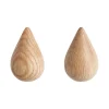 Normann Copenhagen Garderoben Und Kleiderbügel^Dropit Haken, klein, 2 Stück, Natur