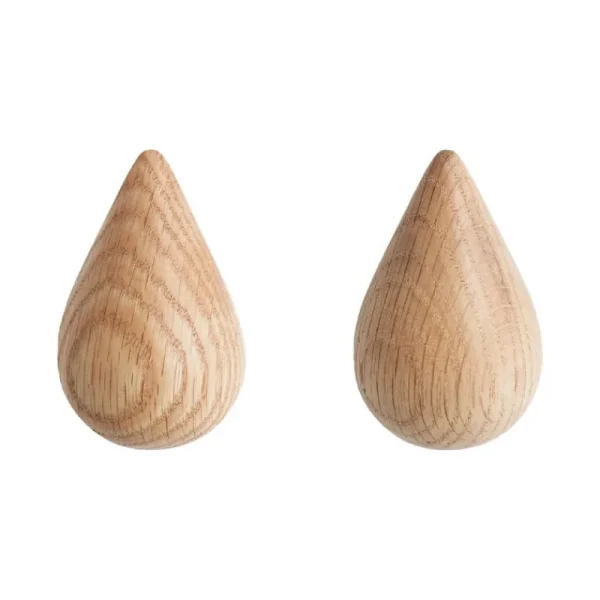 Normann Copenhagen Garderoben Und Kleiderbügel^Dropit Haken, klein, 2 Stück, Natur