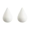 Normann Copenhagen Garderoben Und Kleiderbügel^Dropit Haken, klein, 2 Stück, Weiß