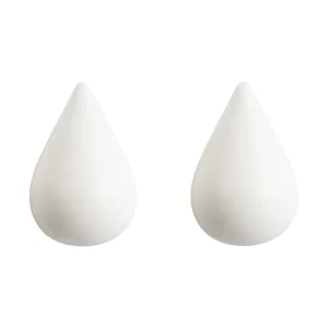 Normann Copenhagen Garderoben Und Kleiderbügel^Dropit Haken, klein, 2 Stück, Weiß