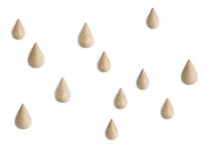 Normann Copenhagen Garderoben Und Kleiderbügel^Dropit Haken, klein, 2 Stück, Natur