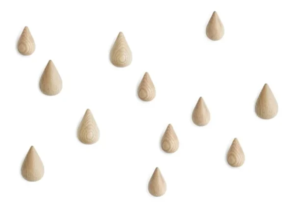 Normann Copenhagen Garderoben Und Kleiderbügel^Dropit Haken, klein, 2 Stück, Natur