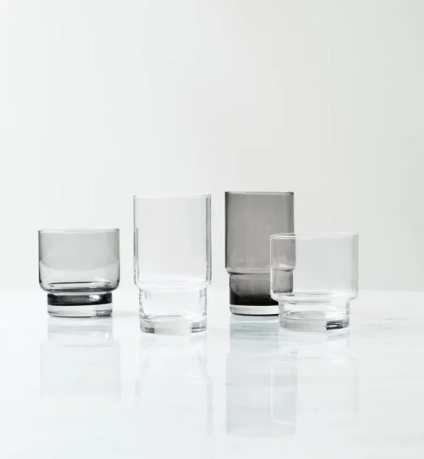 Normann Copenhagen Gläser Und Tassen^Fit Glas, 380 ml, Rauchgrau