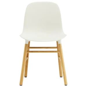 Muuto Sitzgelegenheiten-Normann Copenhagen Form Stuhl, weiß/Eiche