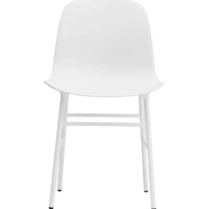 Artek Sitzgelegenheiten-Normann Copenhagen Form Stuhl, weißer Stahl – weiß