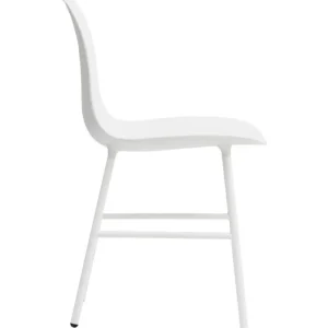 Artek Sitzgelegenheiten-Normann Copenhagen Form Stuhl, weißer Stahl – weiß