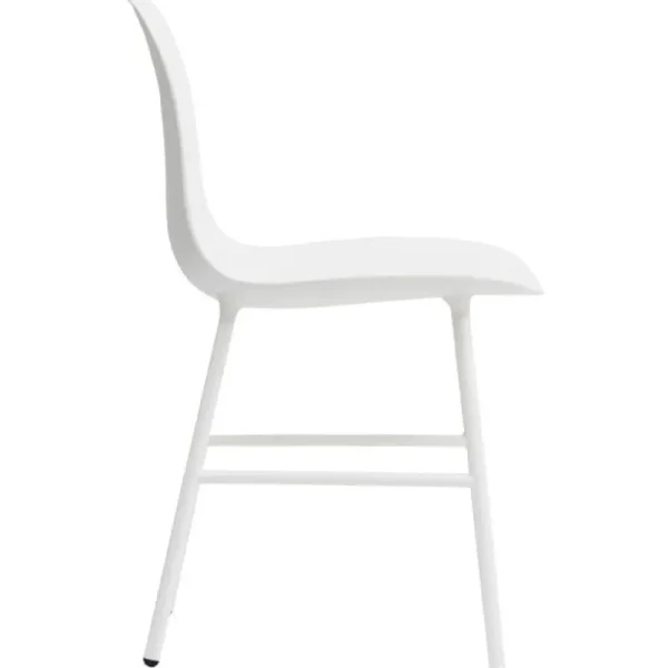 Artek Sitzgelegenheiten-Normann Copenhagen Form Stuhl, weißer Stahl – weiß