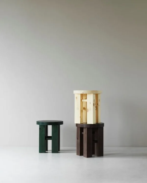 HAY Sitzgelegenheiten-Normann Copenhagen Fyr Hocker, Dunkelbraun
