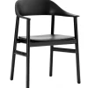 Normann Copenhagen Sitzgelegenheiten-Herit Armlehnstuhl, Eiche schwarz – Schwarz
