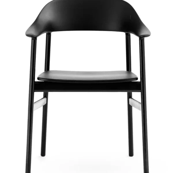 Normann Copenhagen Sitzgelegenheiten-Herit Armlehnstuhl, Eiche schwarz – Schwarz