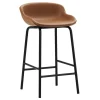 Normann Copenhagen Sitzgelegenheiten-Hyg Barhocker, 65 cm, Schwarz – Brandy Leder Ultra