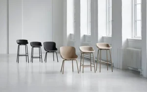 Normann Copenhagen Sitzgelegenheiten-Hyg Barhocker, 75 cm, Schwarz – Main Line Flax 20