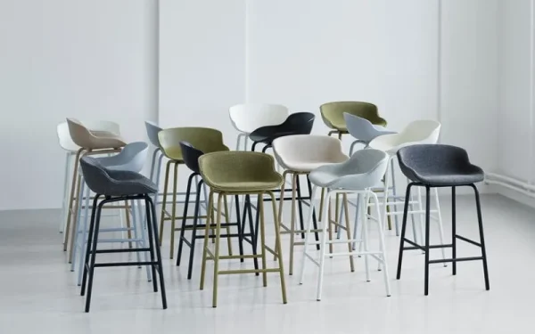 Normann Copenhagen Sitzgelegenheiten-Hyg Barhocker, 75 cm, Weiß