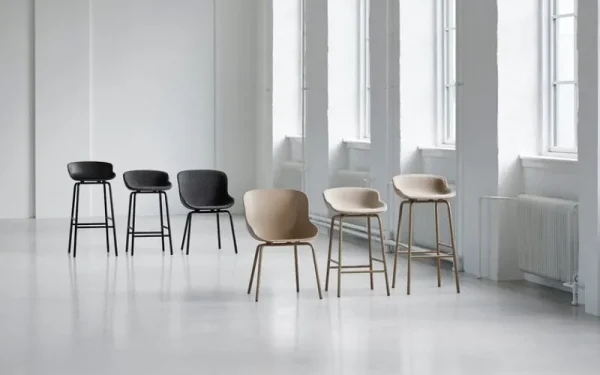 Magis Sitzgelegenheiten-Normann Copenhagen Hyg Barhocker, 75 cm, Schwarz