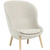 Normann Copenhagen Sitzgelegenheiten-Hyg Loungesessel, hoch, Eiche - Main Line Flax 20