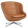 Normann Copenhagen Sitzgelegenheiten-Hyg Loungesessel, niedrig, dreh- und kippbar, Aluminium - brandy