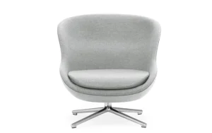 Normann Copenhagen Sitzgelegenheiten-Hyg Loungesessel, niedrig, dreh- und kippbar, Aluminium - Synerg