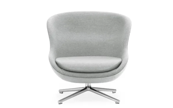 Normann Copenhagen Sitzgelegenheiten-Hyg Loungesessel, niedrig, dreh- und kippbar, Aluminium - Synerg