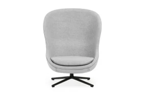 Normann Copenhagen Sitzgelegenheiten-Hyg Loungesessel, hoch, drehbar, Schwarz - Synergy 16