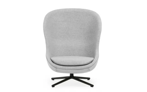 Normann Copenhagen Sitzgelegenheiten-Hyg Loungesessel, hoch, drehbar, Schwarz - Synergy 16