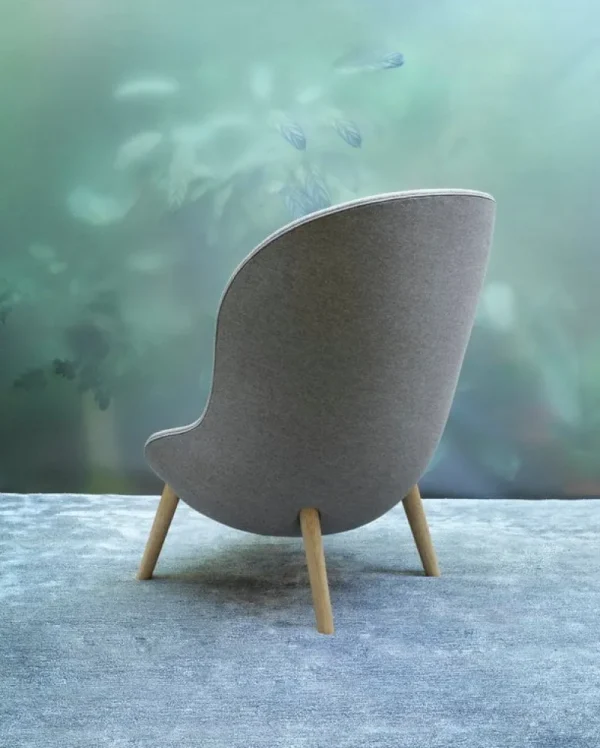 Made by Choice Sitzgelegenheiten-Normann Copenhagen Hyg Loungesessel, hoch, Eiche - Main Line Flax 26