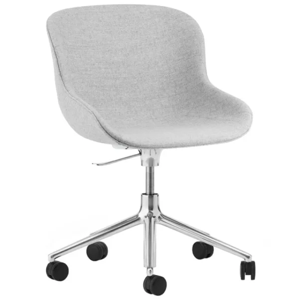 Normann Copenhagen Sitzgelegenheiten-Hyg Stuhl mit 5 Rollen, drehbar, Aluminium – Synergy 16