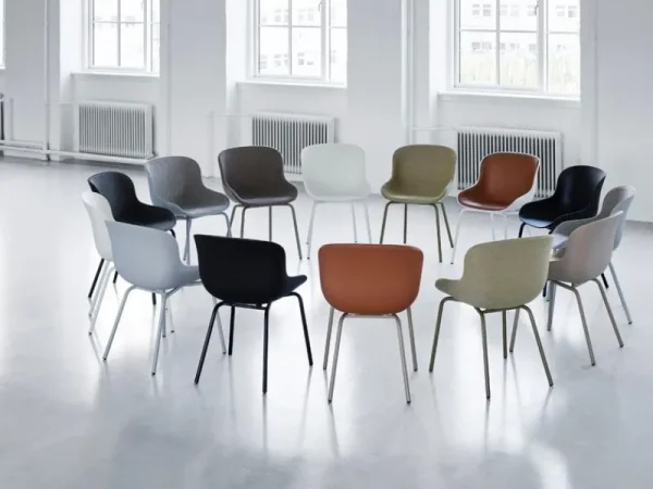 Normann Copenhagen Sitzgelegenheiten-Hyg Stuhl, schwarzer Stahl - Synergy 16