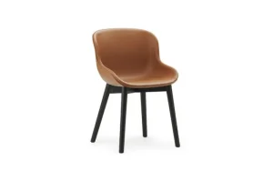 Form & Refine Sitzgelegenheiten-Normann Copenhagen Hyg Stuhl, schwarze Eiche - brandyfarbenes Leder Ultra