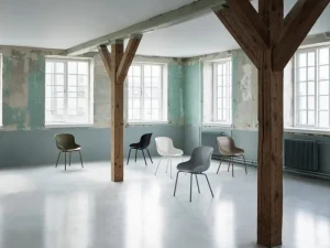 Vitra Sitzgelegenheiten-Normann Copenhagen Hyg Stuhl, Olivgrün