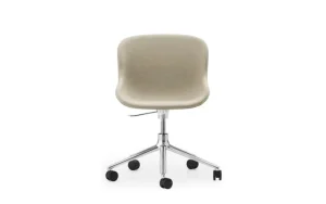Normann Copenhagen Sitzgelegenheiten-Hyg Stuhl mit 5 Rollen, drehbar, Aluminium – Main Line Flax 20