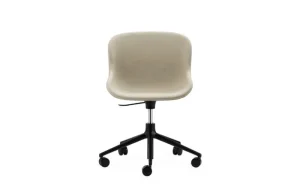 Normann Copenhagen Sitzgelegenheiten-Hyg Stuhl mit 5 Rollen, drehbar, Schwarz – Main Line Flax 20