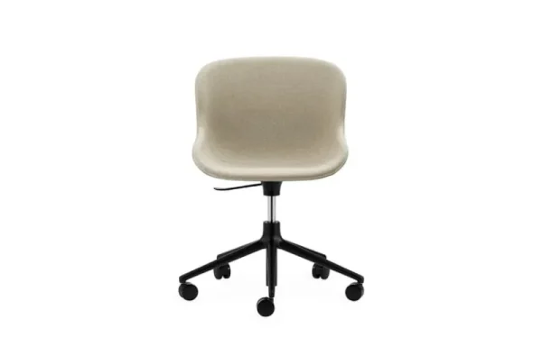 Normann Copenhagen Sitzgelegenheiten-Hyg Stuhl mit 5 Rollen, drehbar, Schwarz – Main Line Flax 20