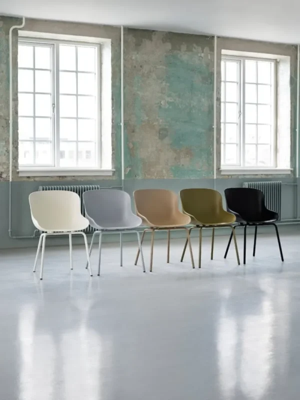 Vitra Sitzgelegenheiten-Normann Copenhagen Hyg Stuhl, Olivgrün