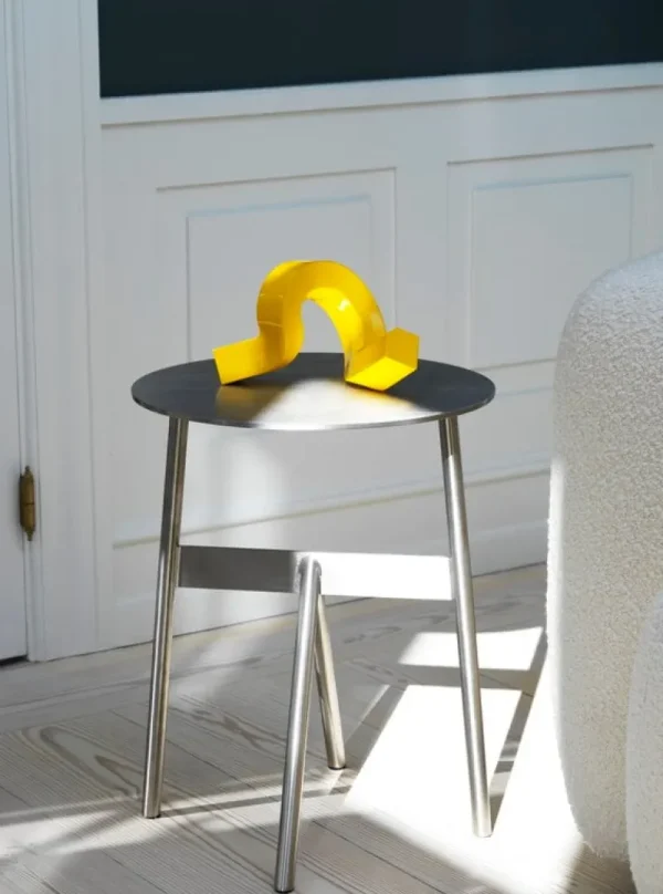 Skultuna Kerzen Und Kerzenhalter-Normann Copenhagen Kerzenhalter Crooked One, gelb