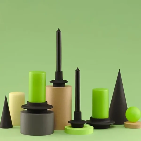 HAY Kerzen Und Kerzenhalter-Normann Copenhagen Kerzenhalter Heima Block