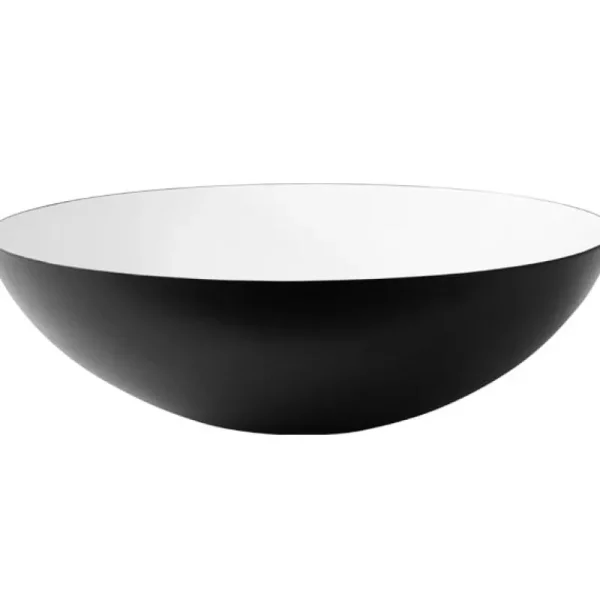 Normann Copenhagen Geschirr^Krenit Schale, 7,1 l, schwarz-weiß