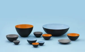 Normann Copenhagen Geschirr^Krenit Schale, 30 cl, schwarz-weiß