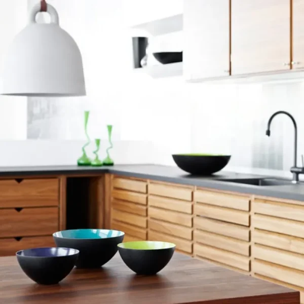 Normann Copenhagen Geschirr^Krenit Schale, 7,1 l, schwarz-weiß