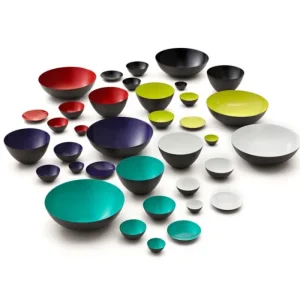 Normann Copenhagen Geschirr^Krenit Schale, 7,1 l, schwarz-weiß