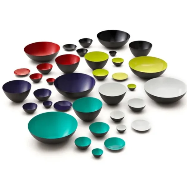 Normann Copenhagen Geschirr^Krenit Schale, 7,1 l, schwarz-weiß