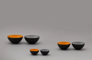 Normann Copenhagen Geschirr^Krenit Schale, 30 cl, schwarz-weiß