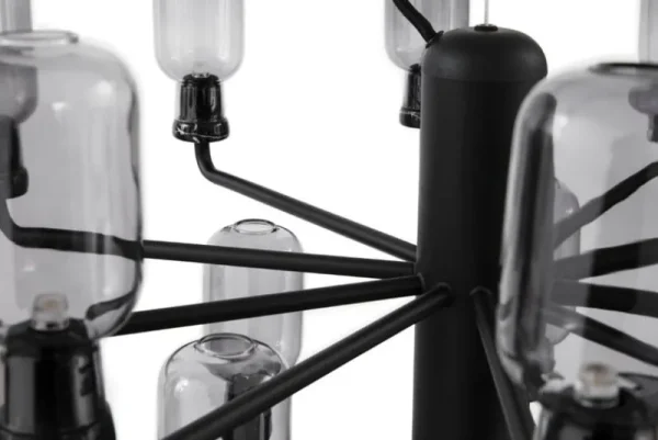 Sammode Deckenleuchten-Normann Copenhagen Kronleuchter Amp, klein, rauchgrau – schwarz