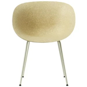 Vitra Sitzgelegenheiten-Normann Copenhagen Mat Sessel, cremeweißer Stahl - Hanf