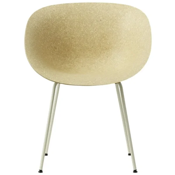 Vitra Sitzgelegenheiten-Normann Copenhagen Mat Sessel, cremeweißer Stahl - Hanf