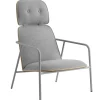 valerie_objects Sitzgelegenheiten-Normann Copenhagen Pad Loungesessel hoch, grauer Stahl - Eiche - Synergy LDS 16