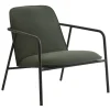 HAY Sitzgelegenheiten-Normann Copenhagen Pad Loungesessel niedrig, schwarzer Stahl - schwarz - Synergy LD