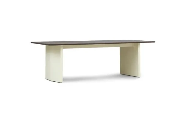 Eero Aarnio Originals Tische-Normann Copenhagen Panel Tisch, 90 x 250 cm, creme - dunkelbraun