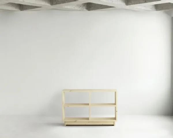 Normann Copenhagen Regale-Plank Bücherregal, mittelhoch, UV-lackiertes Kiefernholz