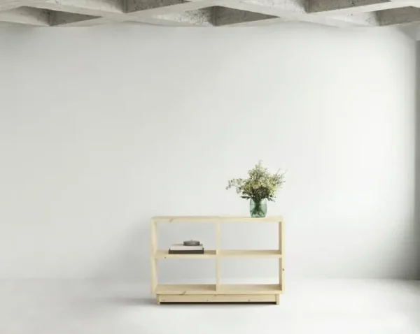 Normann Copenhagen Regale-Plank Bücherregal, mittelhoch, UV-lackiertes Kiefernholz